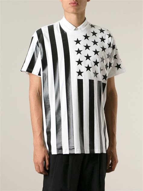 givenchy stars and stripes shirt|Givenchy t shirt with holes.